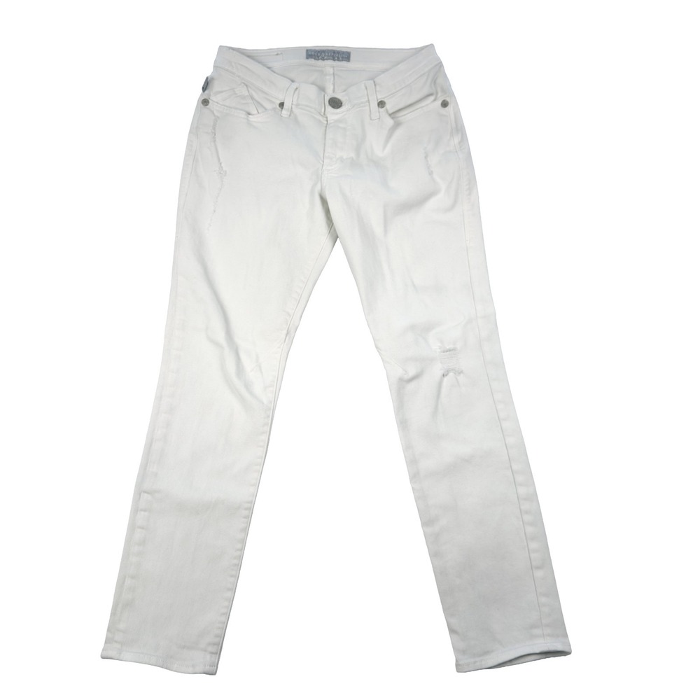 Rock & Republic Emo Womens Jeans Size 6M (30x27 Fit) Skinny Stretch Distressed